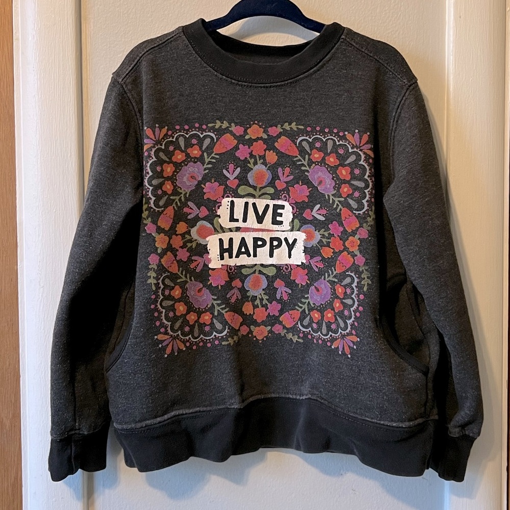 NATURAL LIFE little girls sweatshirt, with pockets! Rare! Discontinued!